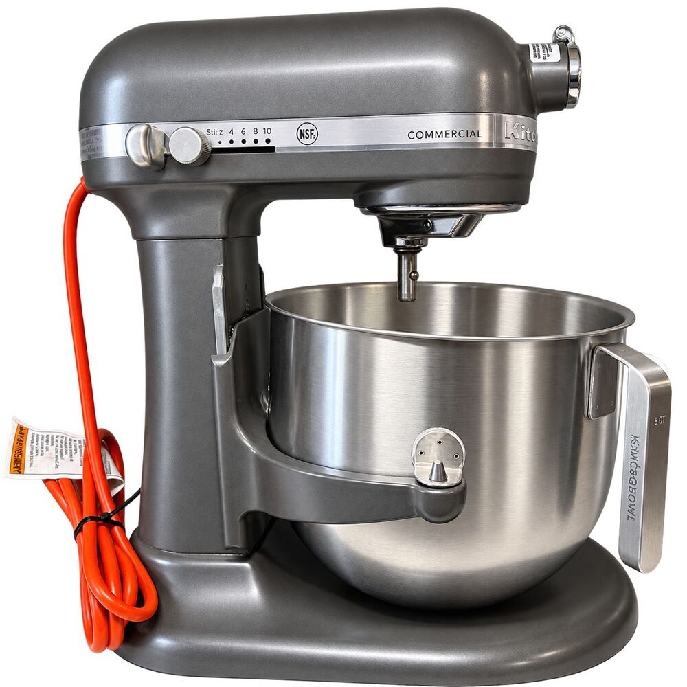 KitchenAid KSM8990DP 8 Qt Commercial Bowl-Lift Stand Mixer Silver NSF 10 Speed